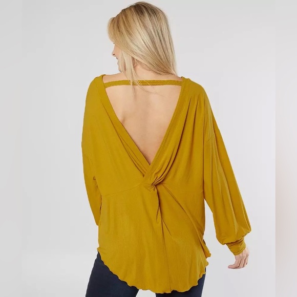 Free People Tops - NWT, Free People, Shimmy Shake Top, Tunic, Oversized, Open Back, Size M